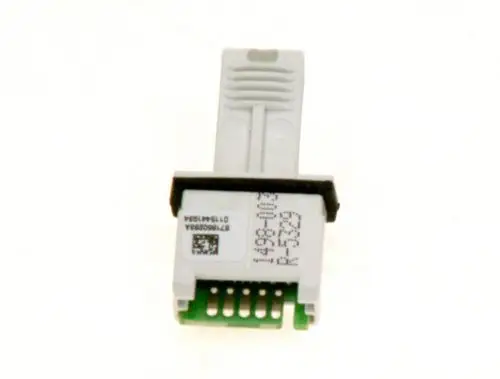 BOSCH Kodierstecker in kompaktem Design mit mehreren Kontaktpins und einer integrierten Rasterleiste zur Verbindung in elektrischen Anwendungen.